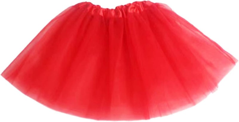 Ayhcclth Girls Tutu Classic Elastic 3 or 4 Layered Tulle Skirt Tutu for Toddler Girl, 2-8Years - Image 1
